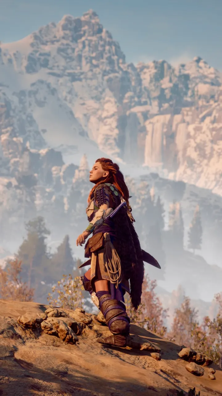 Aloy overlooking the Nora homelands